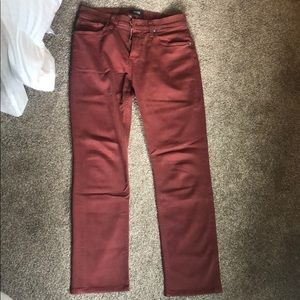 Paige Federal Pants Red / Maroon 32 Slim Fit